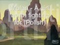 Mulan A Girl Worth Fighting For Polish