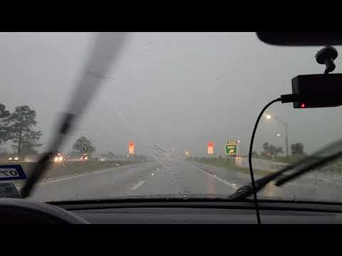 Driving into a crazy storm with lightning and heavy rain 8/17/2021