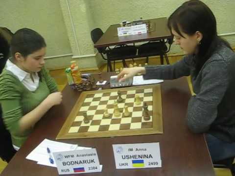 GM Bodnaruk (Russia) - GM Ushenina (Ukraine) Endgame