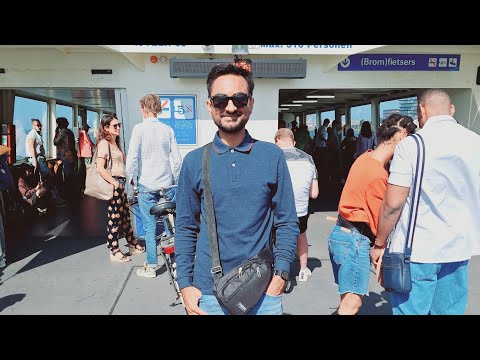 F4 Free Ferry 🛳 Ride l Amsterdam 🇳🇱 🇪🇺 #ferry #amsterdam  #holland