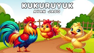 Kukuruyuk, Lagu Anak Indonesia 🐓 Belajar Bernyanyi Dan Anak Gembira | Kukuruyuk Ayam Jago Namanya