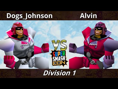 SSC 2022 Division 1 - Alvin (Falcon, Yoshi) Vs. Dogs Johnson (Falcon) SSB64 Smash Bros Tournament