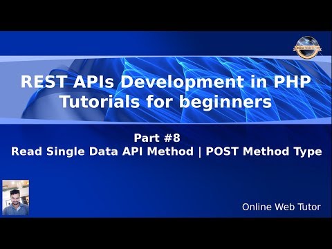 Learn REST APIs development in Core PHP Tutorials for Beginners 8 Read Single Data API Method POST