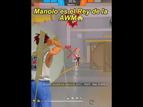 Manolo is the King of AWM😲 #king #manolo #awmheadshot #freefire #shorts #parati #youtubeshorts #fyp