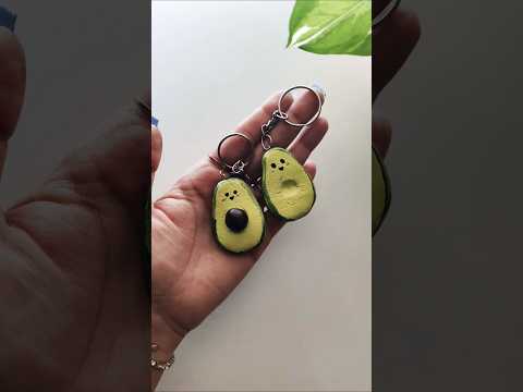 OMG😃!! Make ADORABLE Clay Fruit Keychain in Minutes!