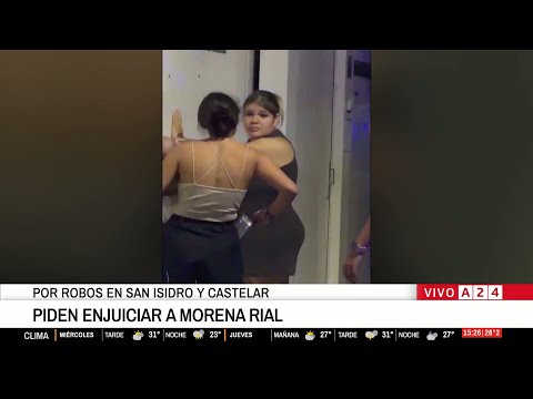 📢 PIDEN ENJUICIAR A MORENA RIAL POR ROBOS EN SAN ISIDRO Y CASTELAR