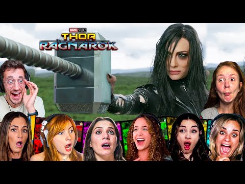 TOP "HELA DESTROYING MJOLNIR" Reactions! Thor: Ragnarok (2017) Movie Reaction *First Time Watching*