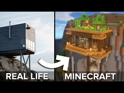 Shulkercraft - Building the Million Dollar Cliff House in Minecraft