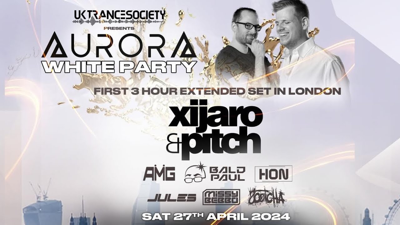 UK trance society @ tiger tiger London Aurora white party 27/4/24 4K