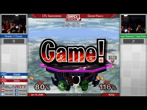 CFL Smackdown 159 Melee - Harriet + Colbol vs Hbox + Crunch - Doubles Grand Finals