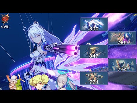 6.4 [Beta] Exalted Abyss - Red Lotus | Herrscher of Finality Non Trio DPS Showcase | S0 | 435D