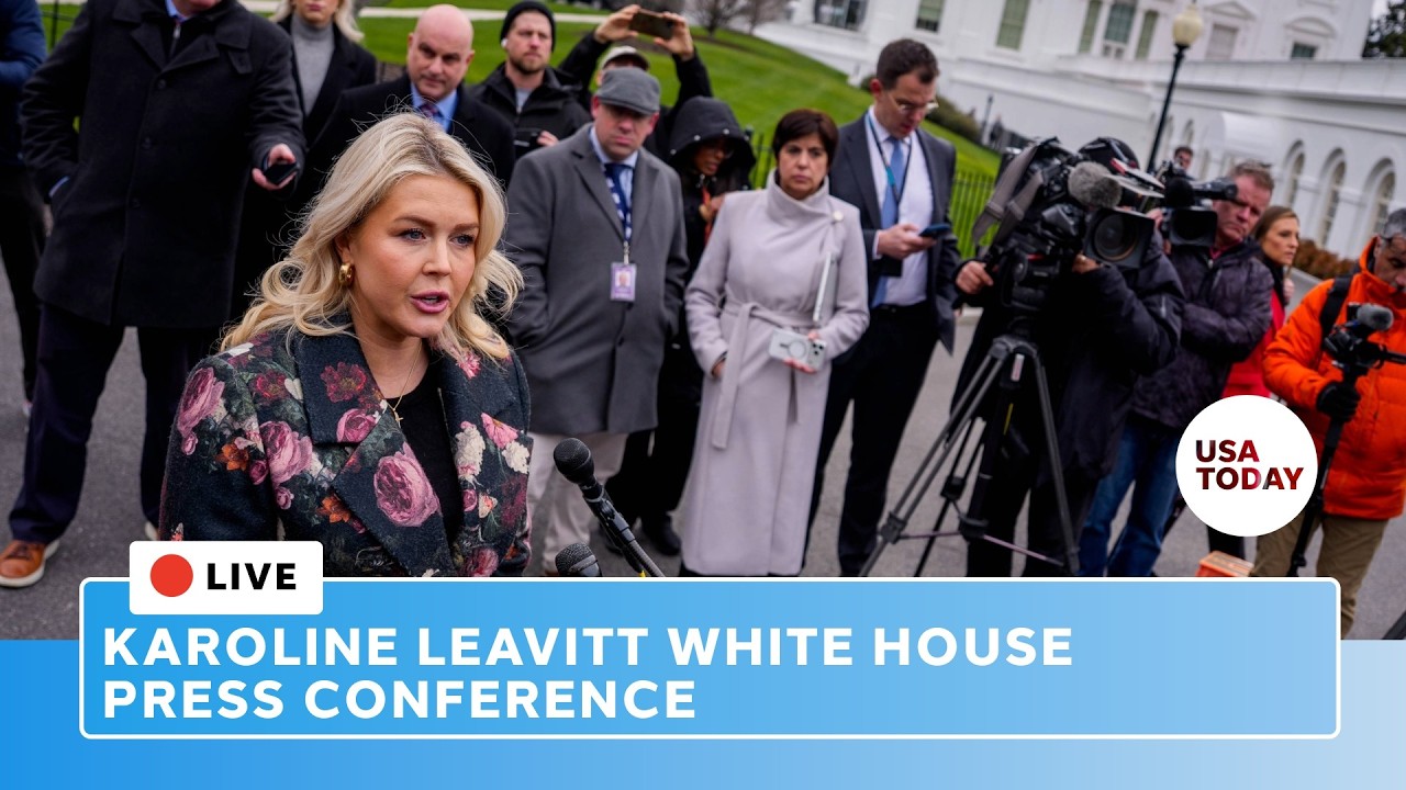 Live: Karoline Leavitt press conference at White House after Fox News interview