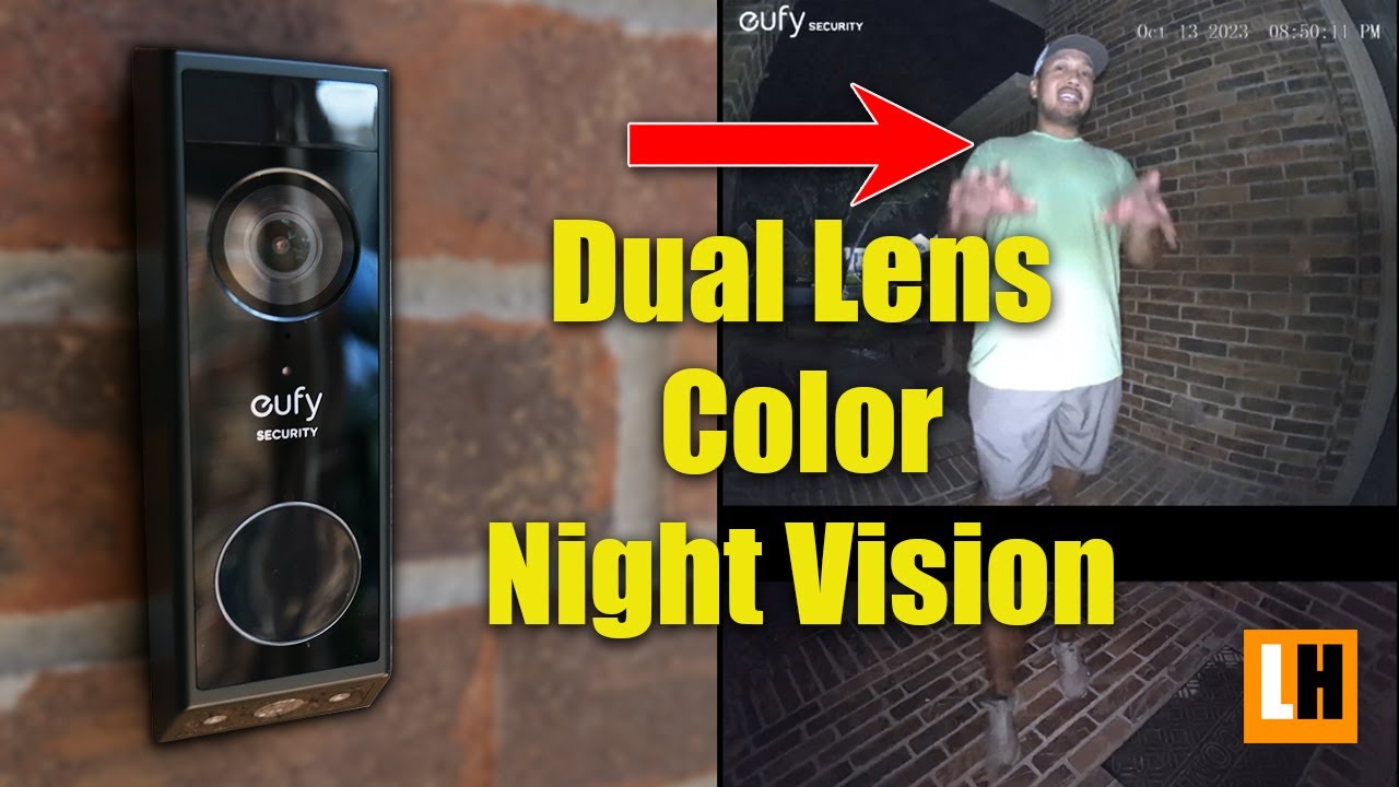 Eufy Video Doorbell E340 - Dual Lens 2K Wireless Doorbell Camera with Color Night Vision