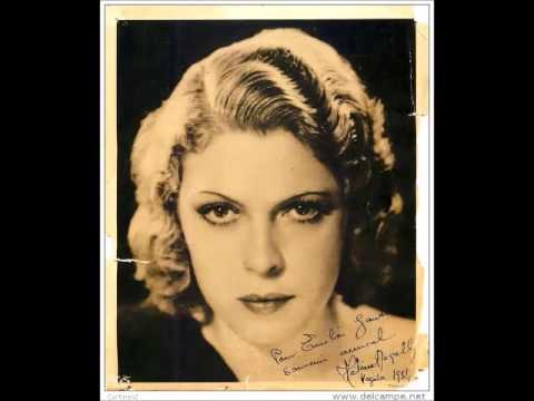 Hélène Régelly, sop. "Frasquita" Je voudrais tant savoir. Lehar 1934
