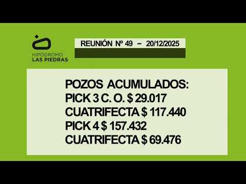 HIPÓDROMO LAS PIEDRAS - 20/12/25 | EN VIVO | URUGUAY