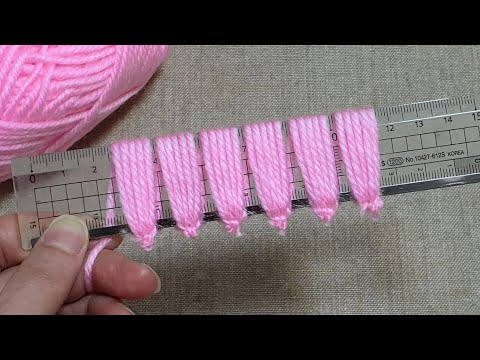 Amazing Woolen Flower Ideas with Scale - Hand Embroidery Design - Sewing Hack - Easy Trick