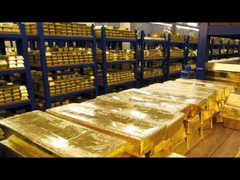 Modern Factory Gold Melting Technology Processing, Amazing Product Pure Gold Casting #3