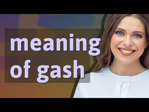 Gash | meaning of Gash