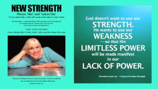 New Strength Devotional, Topic: You're not alone, Focus: Hearing God's Voice