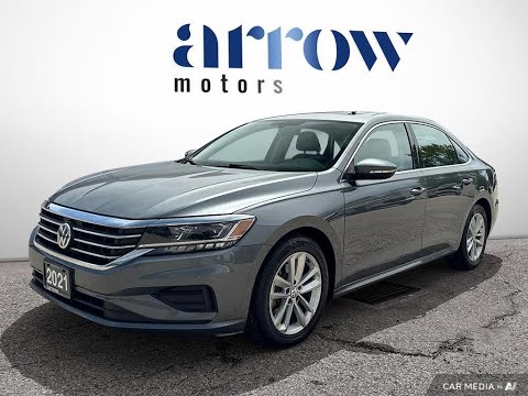 2021 Volkswagen Passat Highline Auto in Gray for sale at Arrow Motors in Aylmer, ON