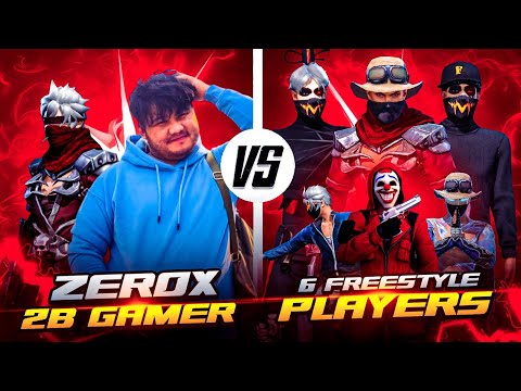 2B Gamer And Zerox FF😡Vs 6 Pro Freestyle Player❌ ||Insane Match Ever ||Must Watch