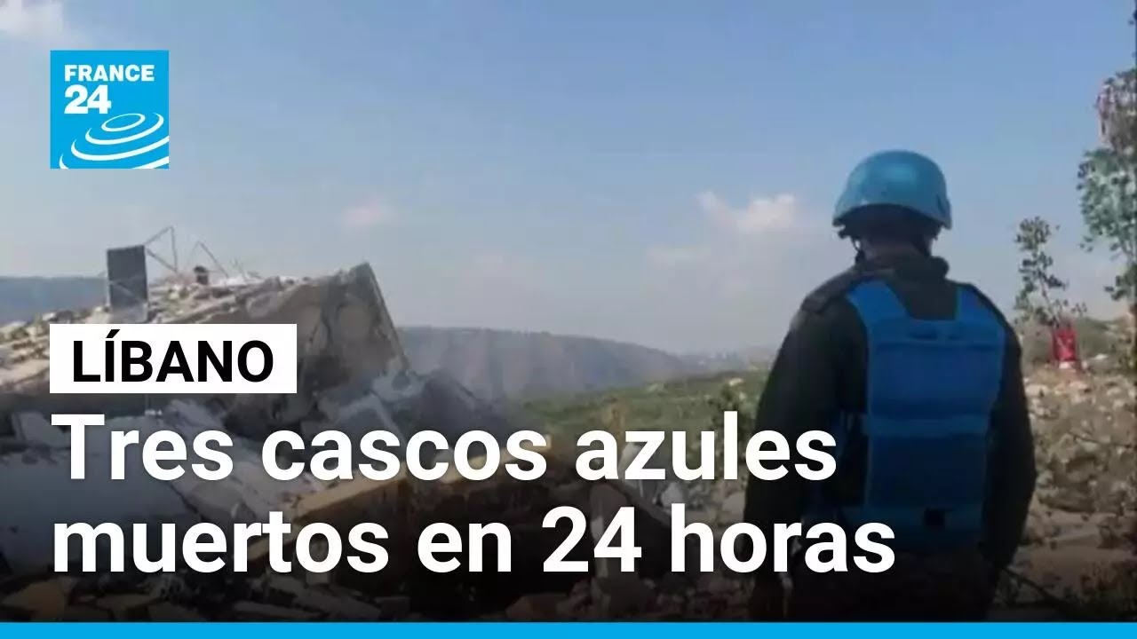 Tres cascos azules murieron por ataques y explosiones en Líbano