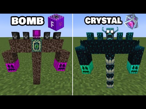 All Weaknesses of Bosses - WITHER STORM vs WARDEN