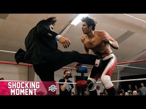 Channing Thomas SPIKES Mac Daniels after BRG walks out! - Limitless Wrestling (Prestigious)