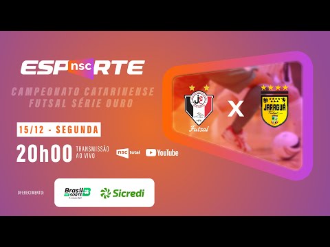 JEC x JARAGUÁ | FINAL SÉRIE OURO CAMPEONATO CATARINENSE DE FUTSAL | JOGO DE IDA