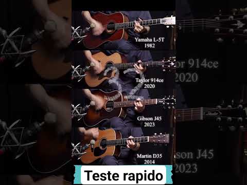 Teste dos melhores violões do mundo, Qual vc leva pra casa? #shorts #violão #teste #comparações