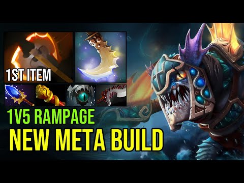 1st Item Battle Fury Slark — Outfarms Everyone! Max Cleave & Agility Steal 1v5 Rampage! | Dota 2