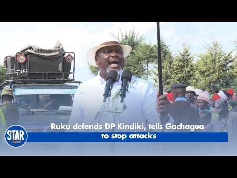 Ruku defends DP Kindiki, tells Gachagua to stop attacks