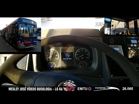 Painel e visão do motorista em um Apache VIP IV sc - MB OF-1724 BT5 - Moratense (EMTU) - 26.065