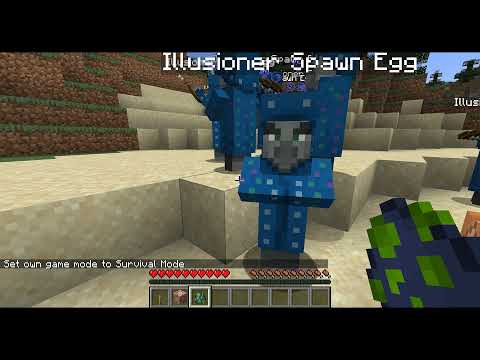 How to Get the Illusioner Spawn Egg using Commands