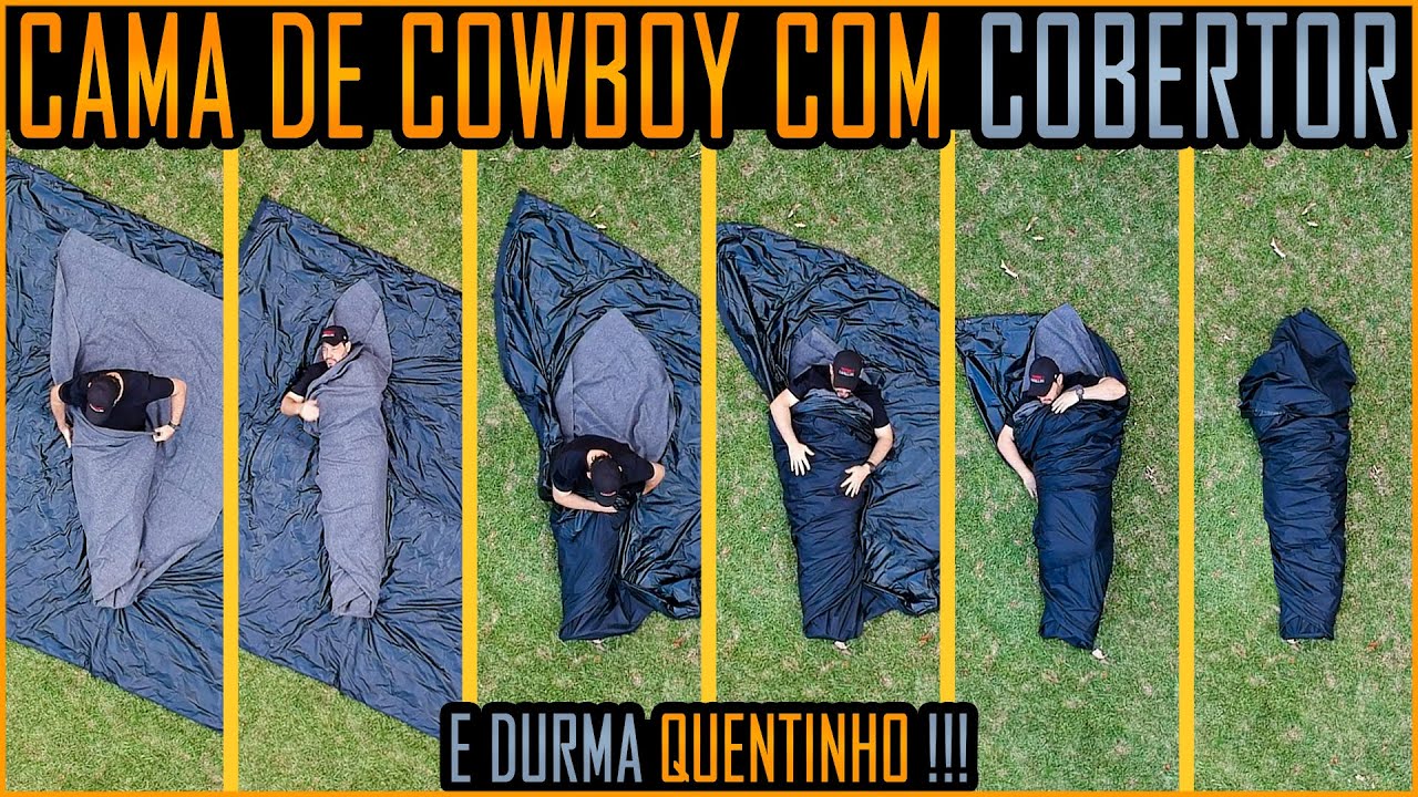 Como Improvisar um Saco de Dormir / Abrigo com um Cobertor e uma Lona #Bushcraft #MassaPolar #Frio