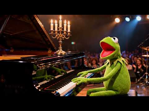 He sings and plays the piano