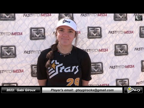2023 Gabi Giroux Athletic Shortstop, Lefty Hitter Softball Skills Video - Colorado Stars 18 Gold