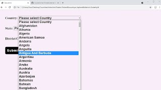 How to add values in dropdown list JavaScript || All countries dropdown list