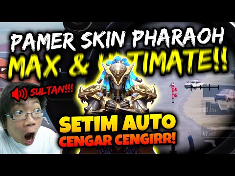 SHOWING OFF THE ULTIMATE PHARAOH MAX SKIN & ULTIMATE SKIN!! AUTO CENGAR CENGIRR TEAM!! | PUBG MOBILE
