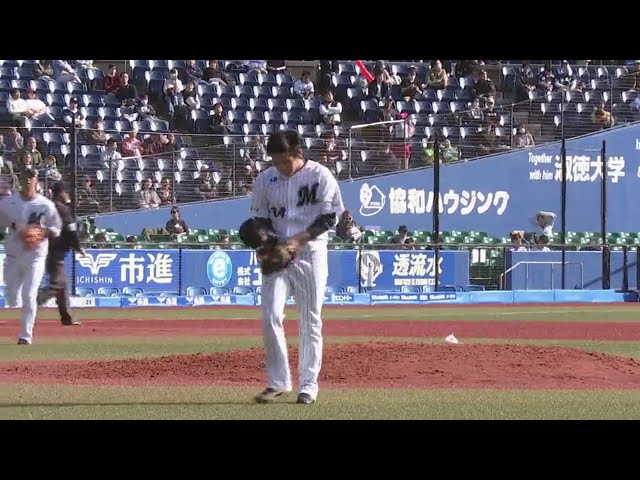 【7回表】マリーンズのルーキー・東妻が打ち取る‼ 2019/3/12 M-S