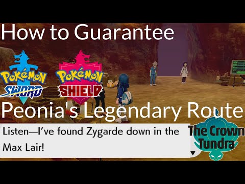 Pokemon Sword and Shield - How to Guarantee Peonia's Legendary Route