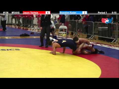 66 KG Consolation R3 - Jason Tsirtsis (Region) vs. Brandon Rader (Mountaineer)