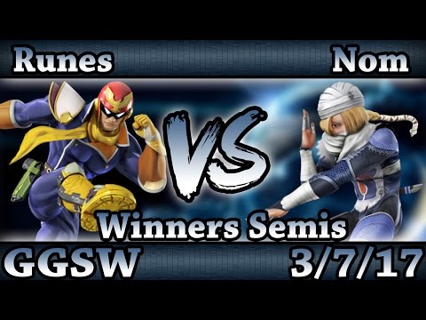 GGSW 22 - Runes (C.Falcon) Vs. Nom (Sheik) Smash Wii U Winners Semis - Smash 4
