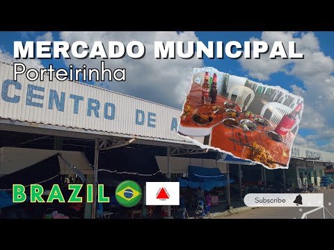Mercado Municipal de Porteirinha, Minas Gerais, Brasil