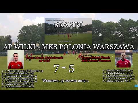 13 VI 2019 r.   BRAMKI:  AP Wilki - MKS Polonia Warszawa  7 - 5