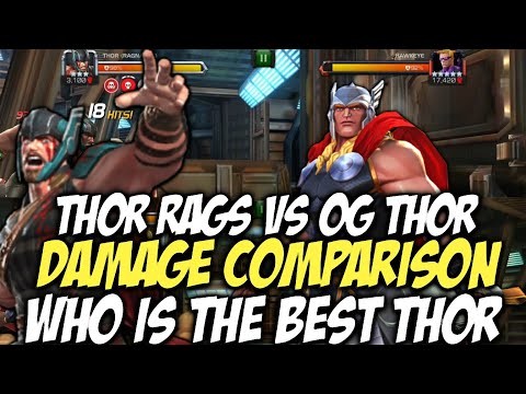 Thor Ragnarok Vs OG Thor Damage Comparison | Best Thor In MCOC | Marvel Contest Of Champions