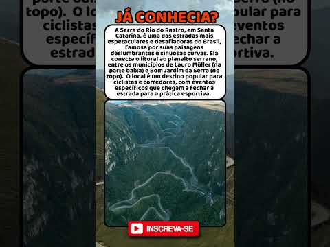 Serra do Rio do Rastro em Santa Catarina, uma das serras mais espetaculares do Brasil.  #brasil