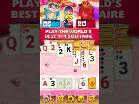 Solitaire Pets Arena - Online Free Card Game Video