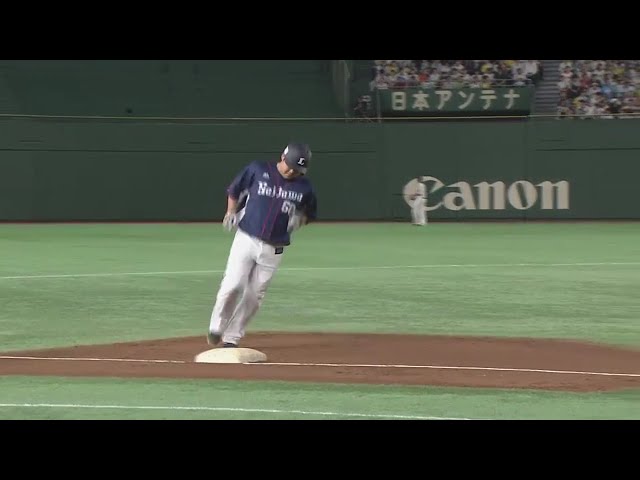 【3回表】4番のバットで連敗阻止へ!! ライオンズ・中村の16号逆転3ラン!! 2017/7/3 F-L