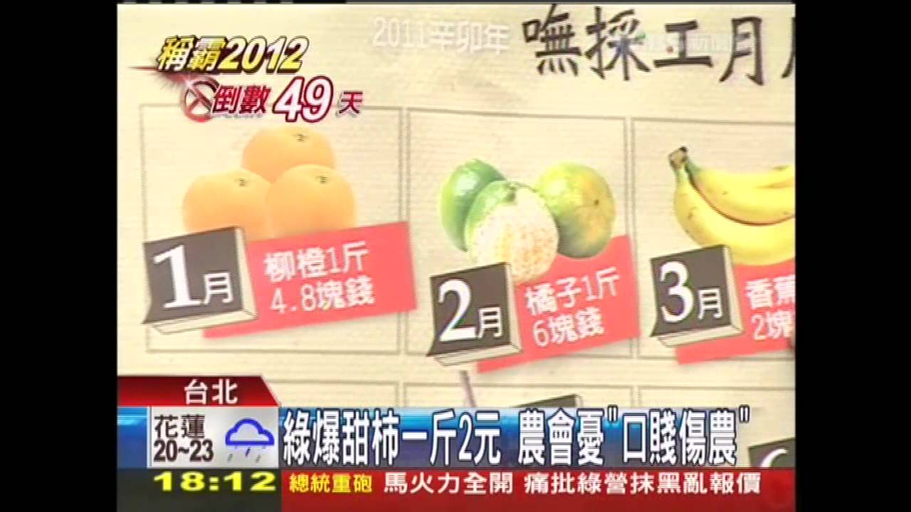 綠爆甜柿一斤2元　農會憂「口賤傷農」